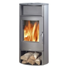 Krbová kamna ABX Island 7 Aqua s TV šedý plech